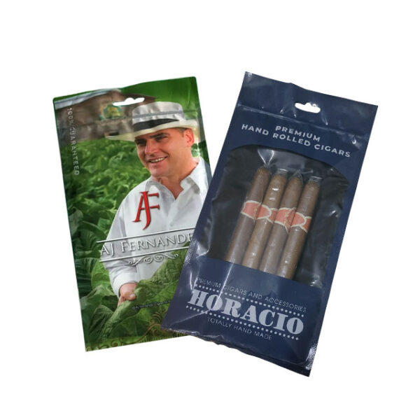 reclosable zip lock cigar bag