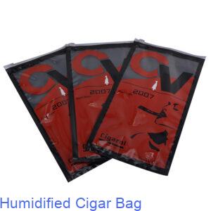 cigar bag with slide zipper