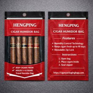heingping zip lock cigar humidor bag